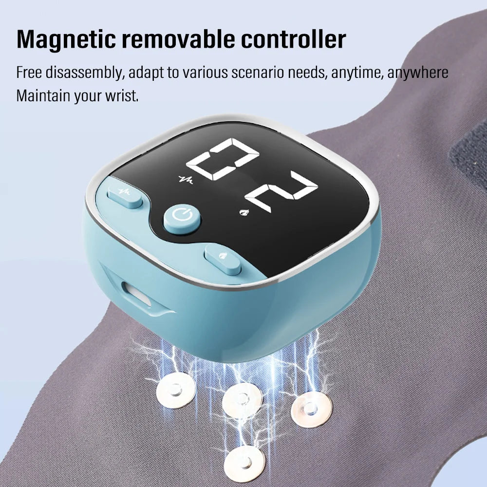 Wrist Massager Heating Wrist Protector 5 Levels Hot Compress Vibration Massage Electric Carpal Tunnel Breathable Hand Relax